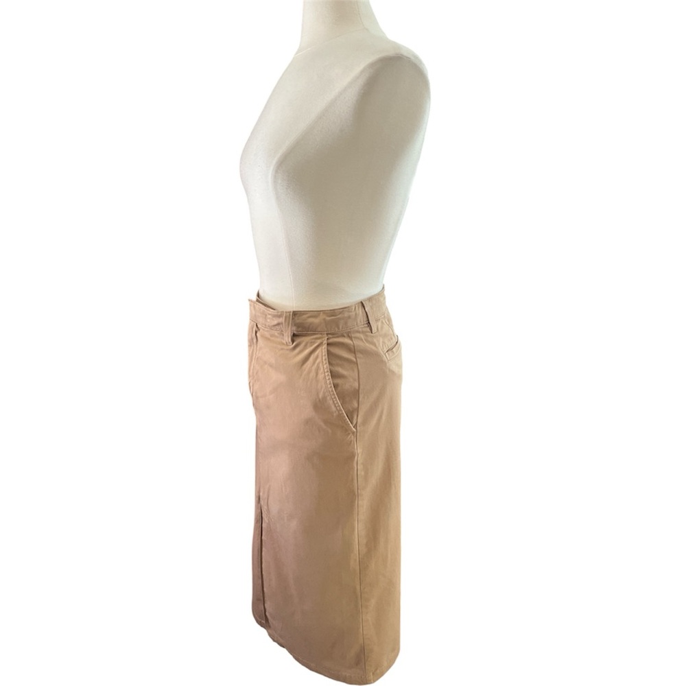 GAP Khaki Utility Pocket Pencil Cotton Midi Skirt Size 6 - Picture 6 of 10